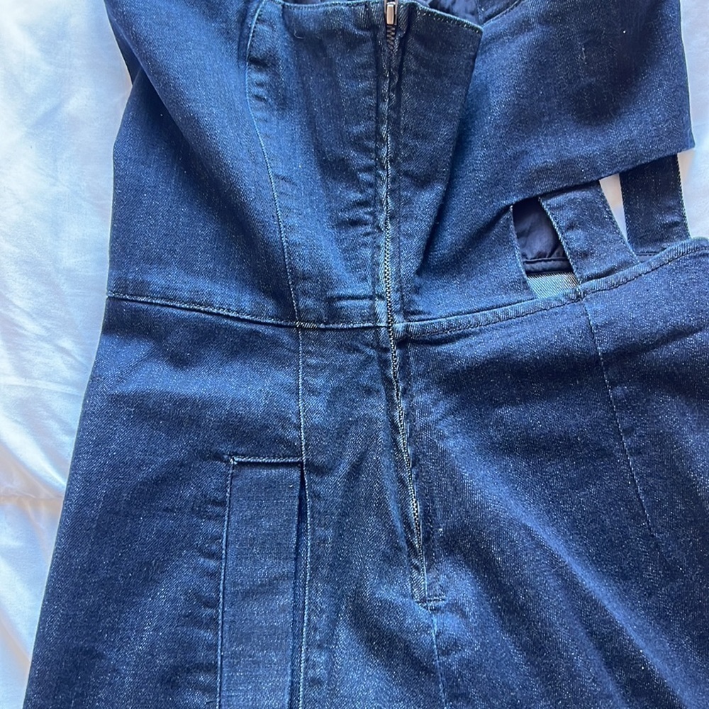 Whistles Women’s A-line Denim Mini Dress Size 2 Blue - Picture 9 of 9